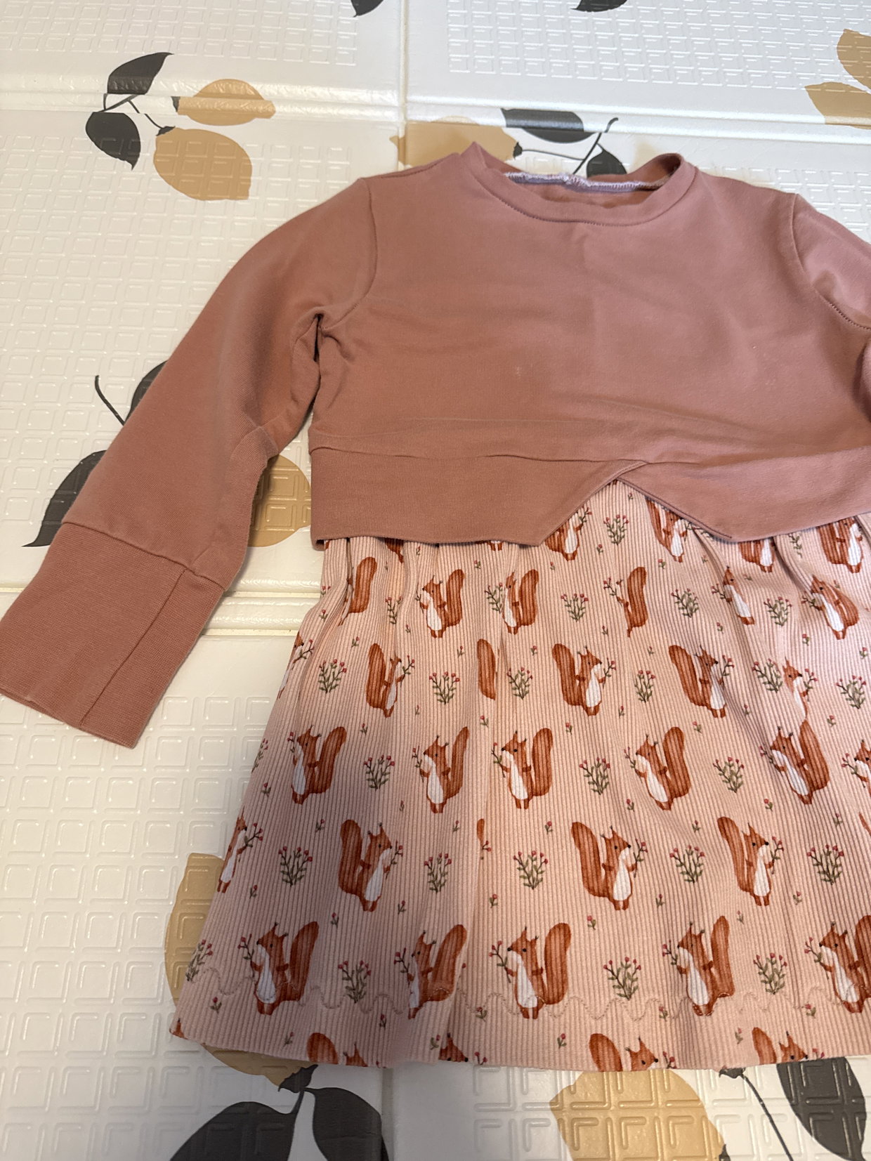 Sweatkleid Eichhörnchen