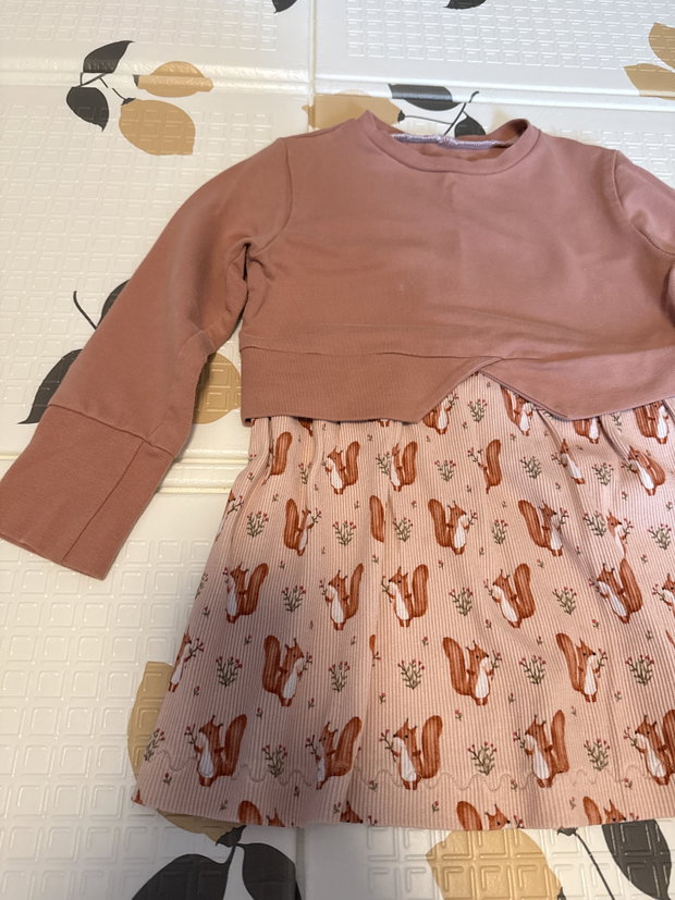 Sweatkleid Eichhörnchen