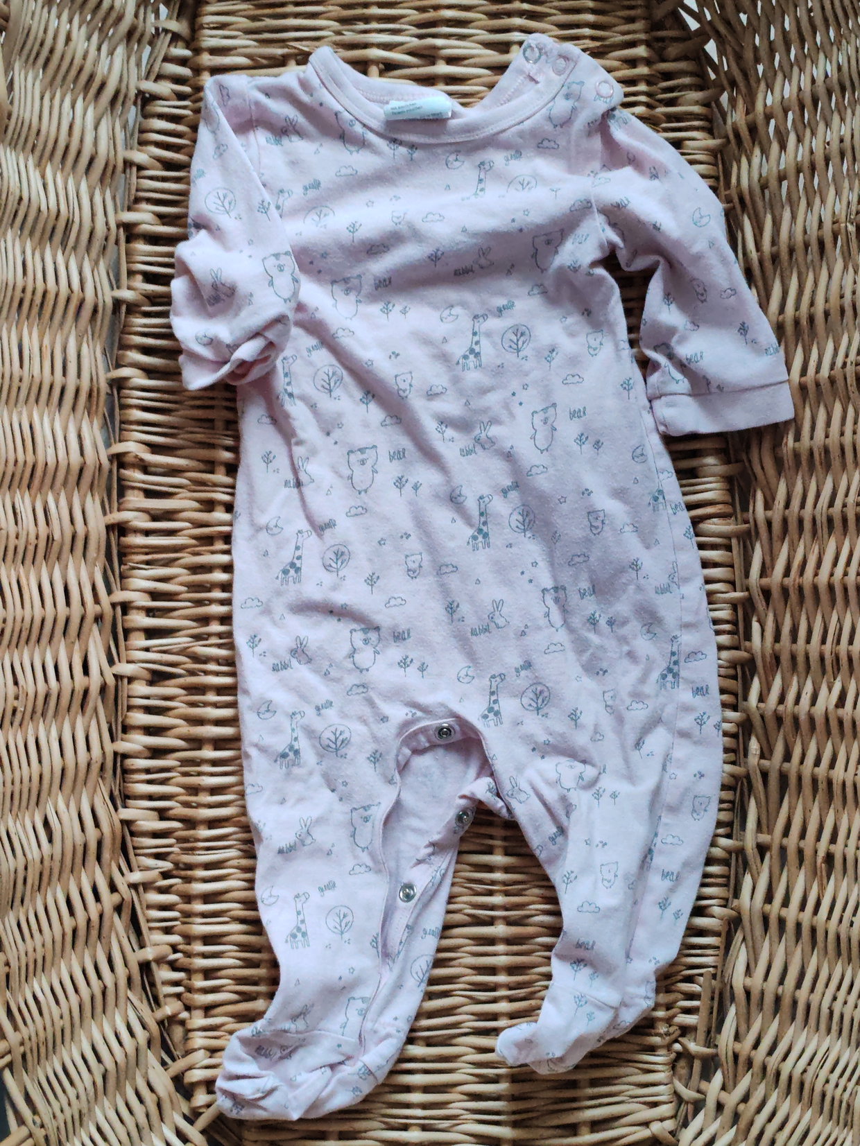 Pyjama mit Fuß rosa62