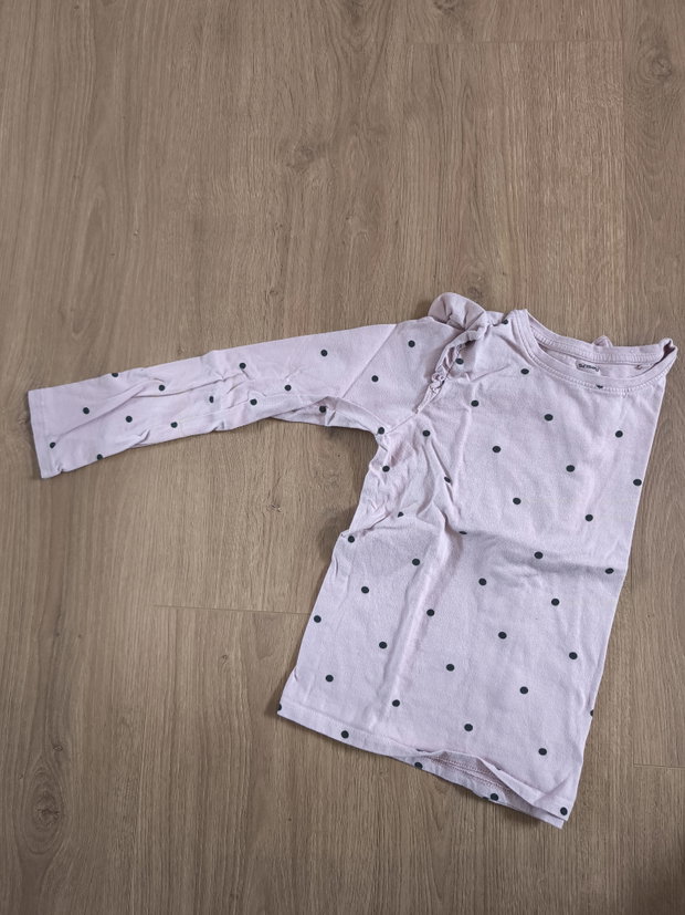Rosa langarm Shirt 134