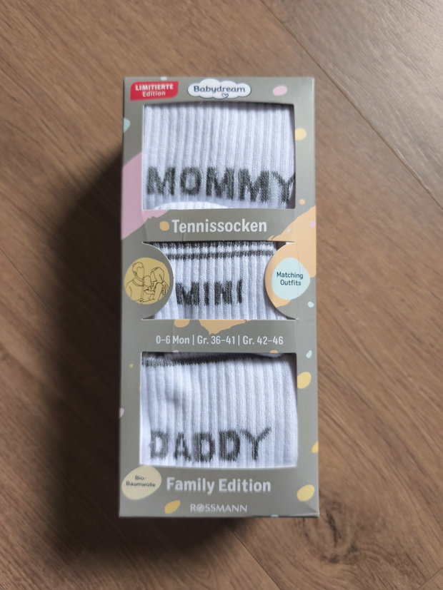 Tennis Socken Set, Geschenk zur Geburt 