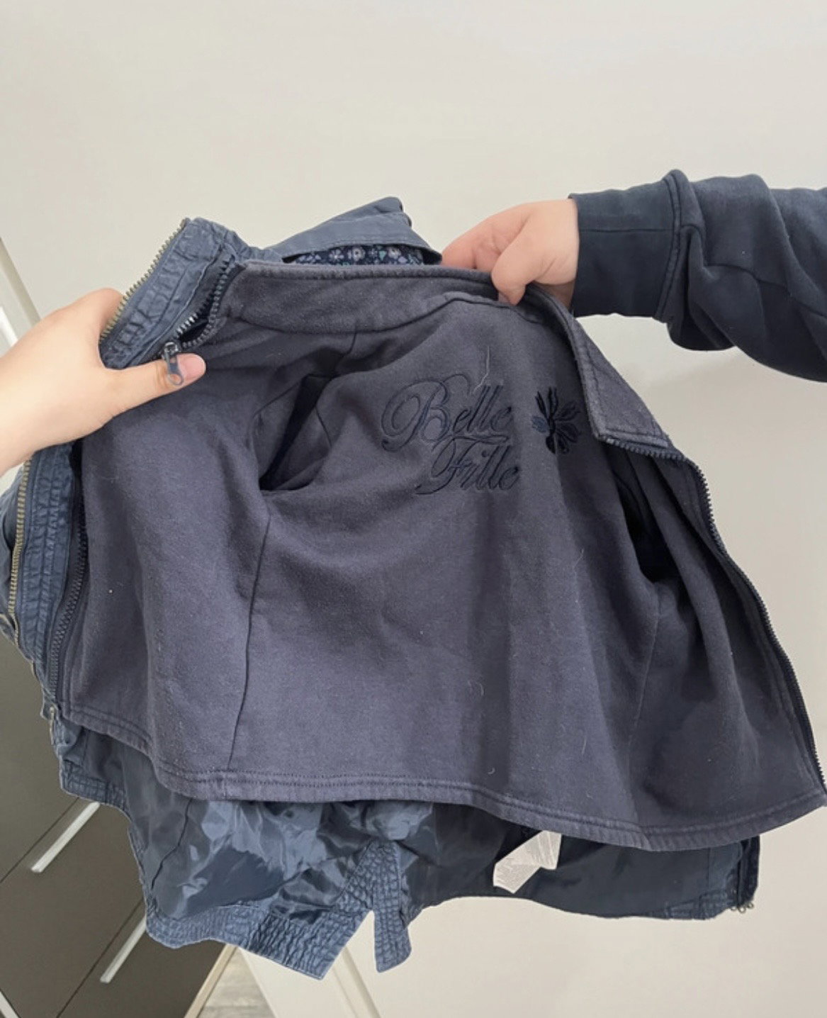 Jacke mit integrierter Sweatjacke 104