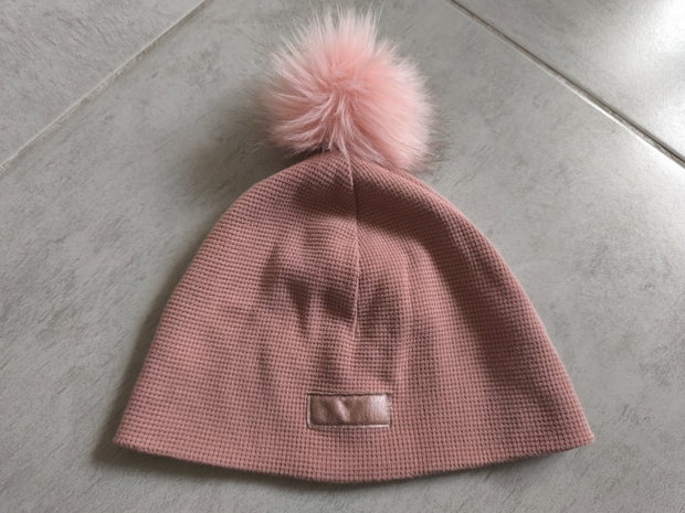 Mütze Rose Bommel 