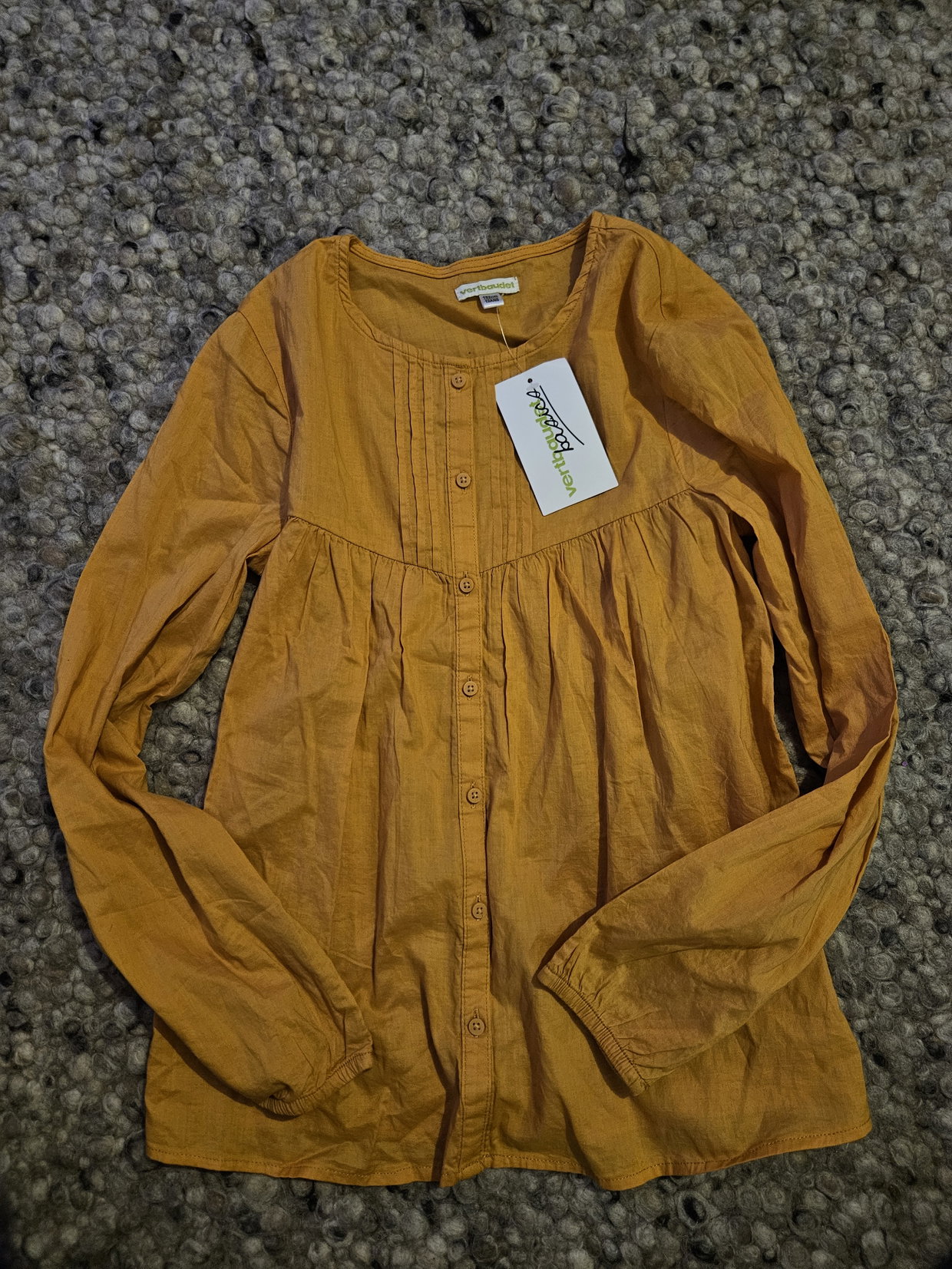 Vertbaudet Senf Bluse 152 neu