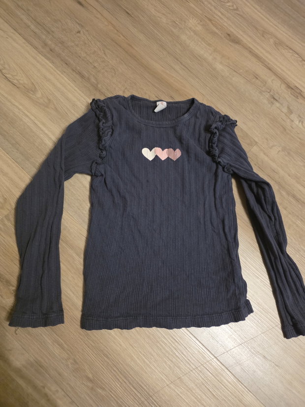 Mädchen Shirt mit Herzen 