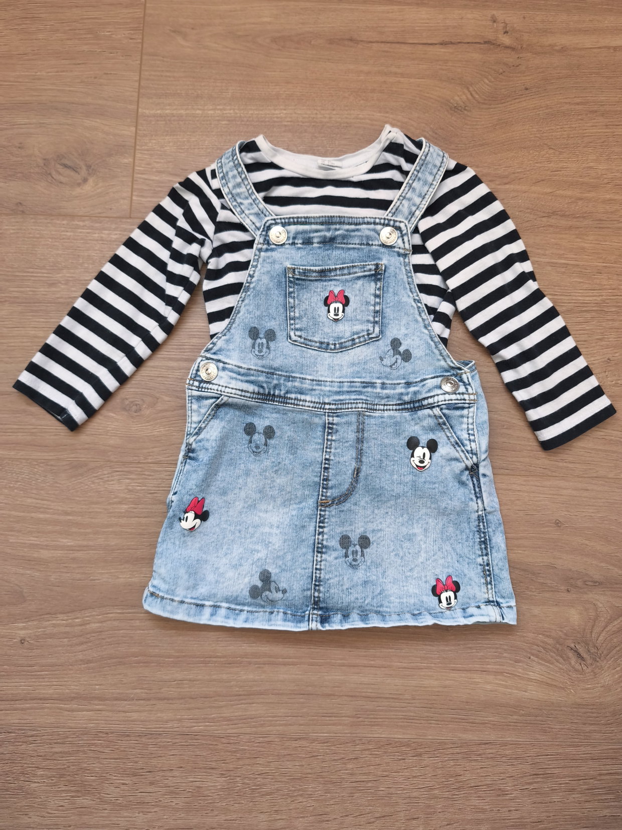 Set Pullover und Jeans Kleid 