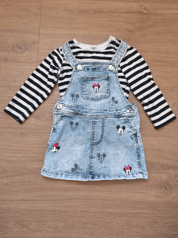 Set Pullover und Jeans Kleid 