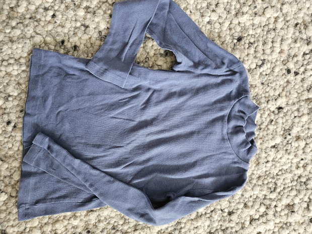 Langarmshirt blau ripp 152