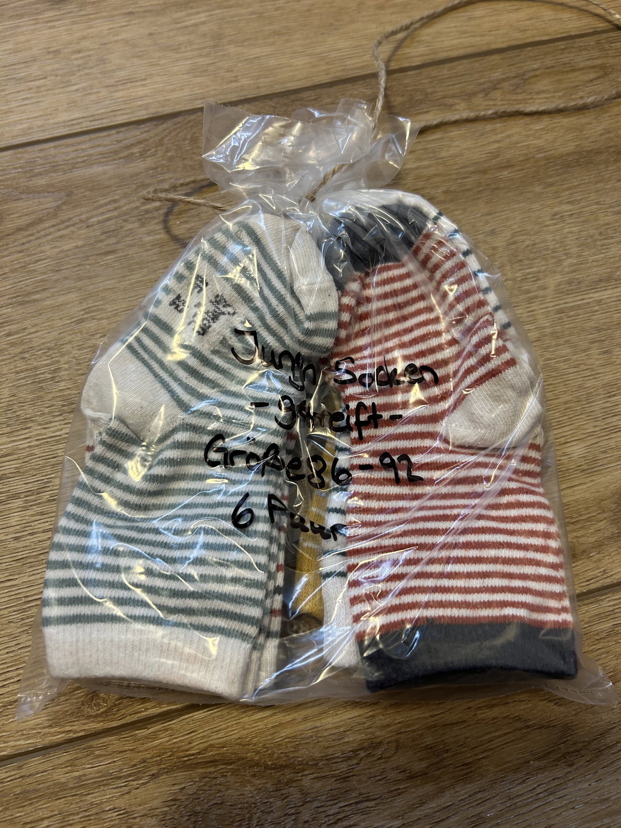 Socken gestreift 86-92 6 Paar