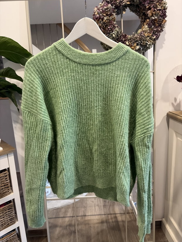 Strickpullover - grün 