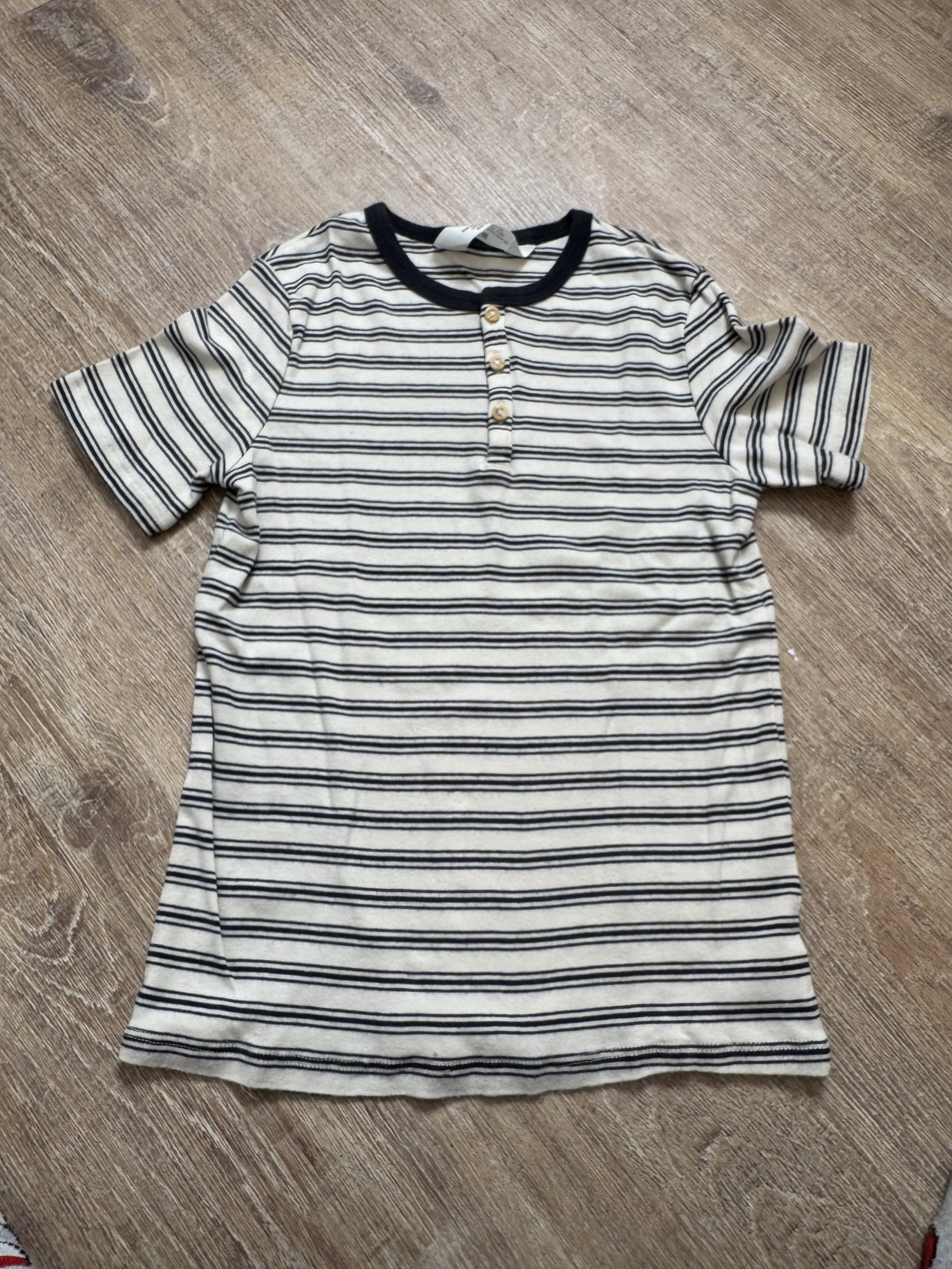 Henley T Shirt H&M Gr. 122/128 gestreift