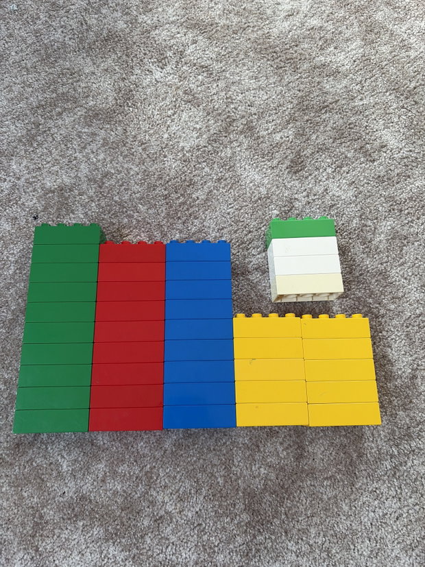 42x Lego Duplo 8er Steine 