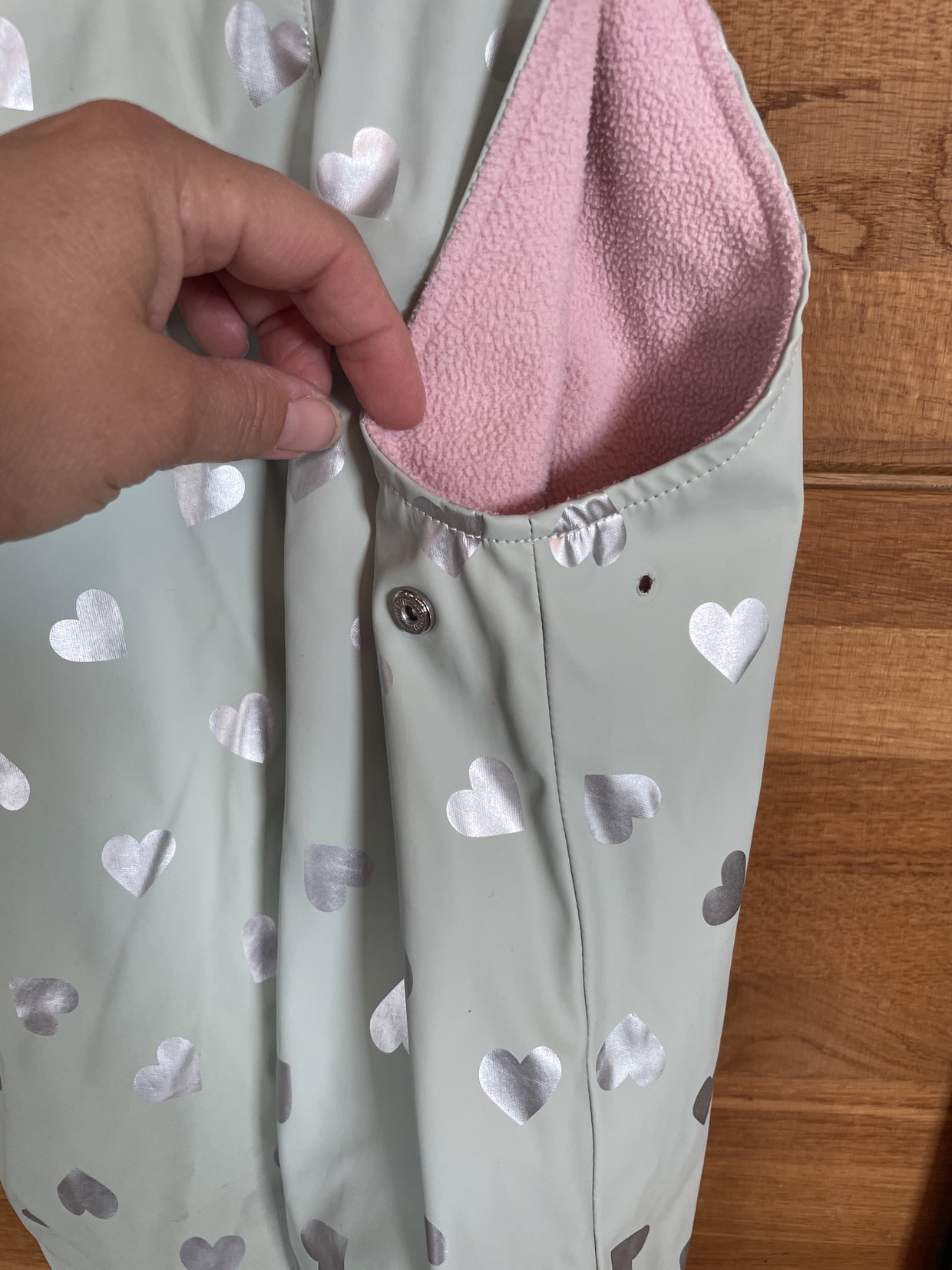 Matschhose mint mit Herzen