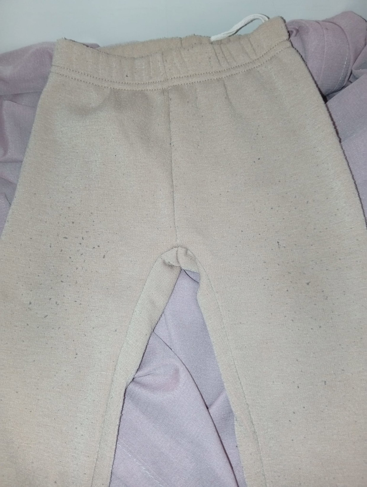 🤎 Beige gefütterte Hose – Größe 80