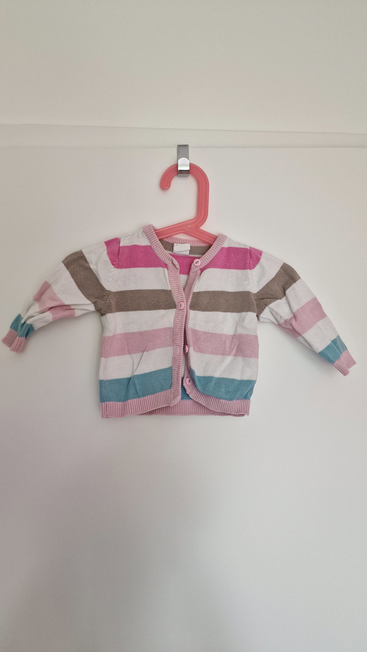 Dünne Strickjacke Streifen