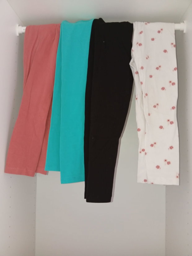 🌸 Leggings im 4er-Mix – Größe 110/116