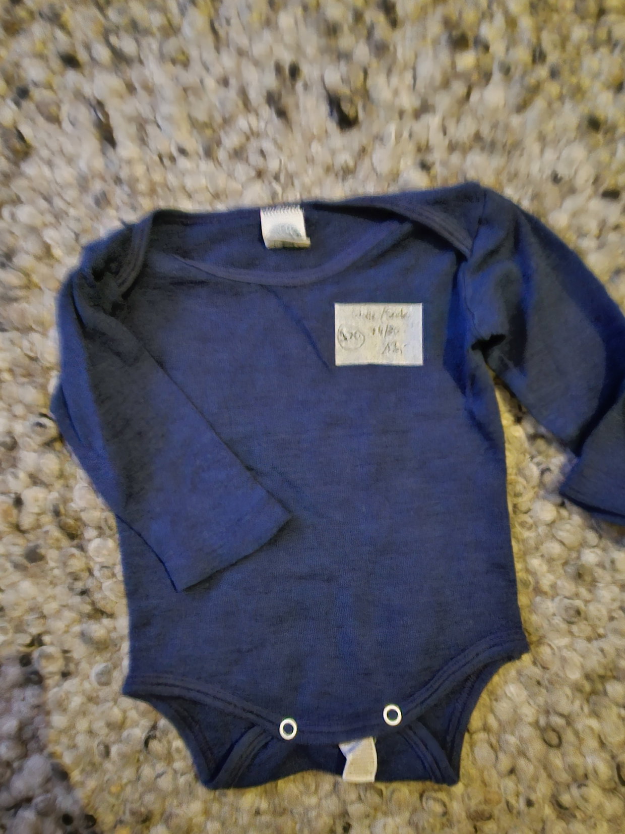 Body blau cosilana 74/80 wolle seide