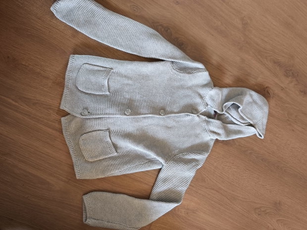 Graue Strickjacke 98/104