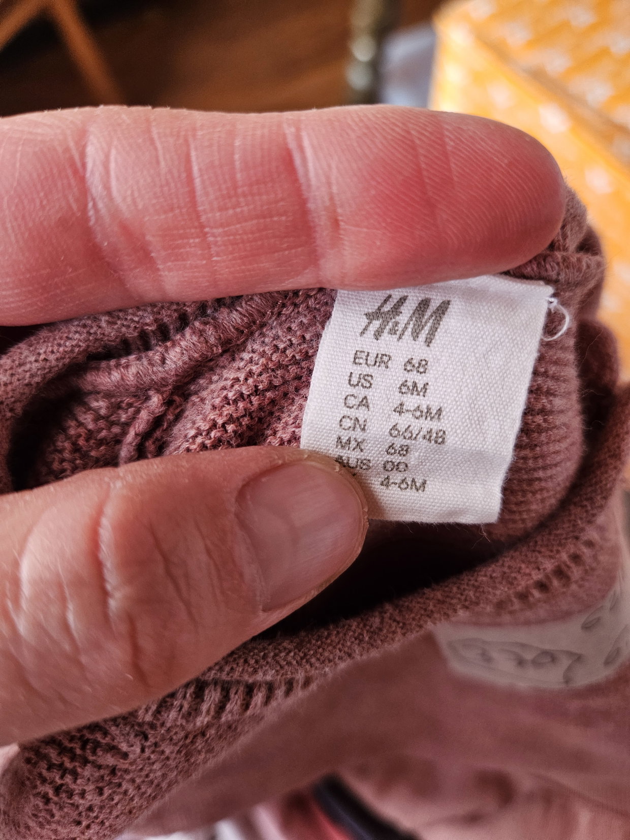 Strickeinteiler Mauve H&M 62/68