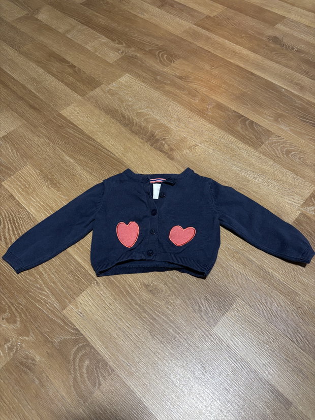 Kurze Strickjacke Herz gr. 62