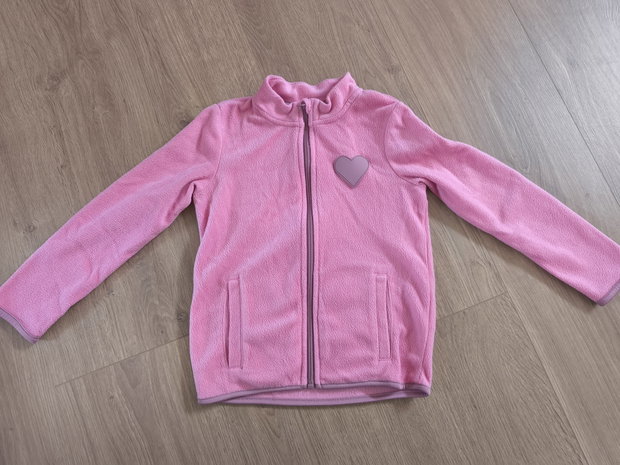 Fleece Jacke rosa 122/128