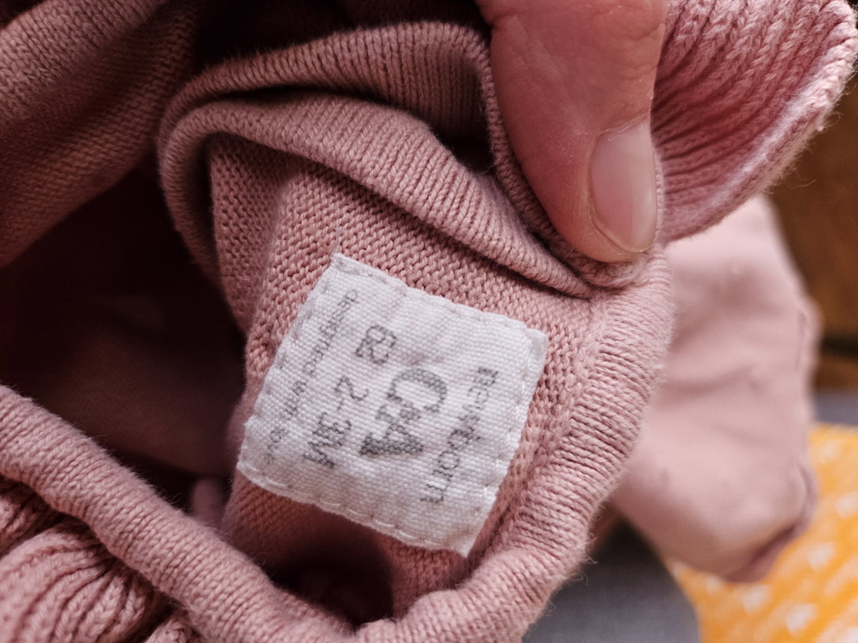 Oberteil Rüschen c&a 62 rosa/braun