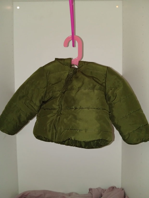 Olivgrüne gefütterte Jacke 💚