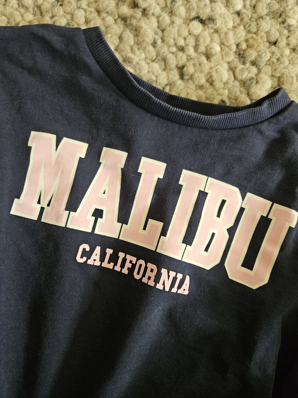 Malibu California Croped Pulli  164 blau