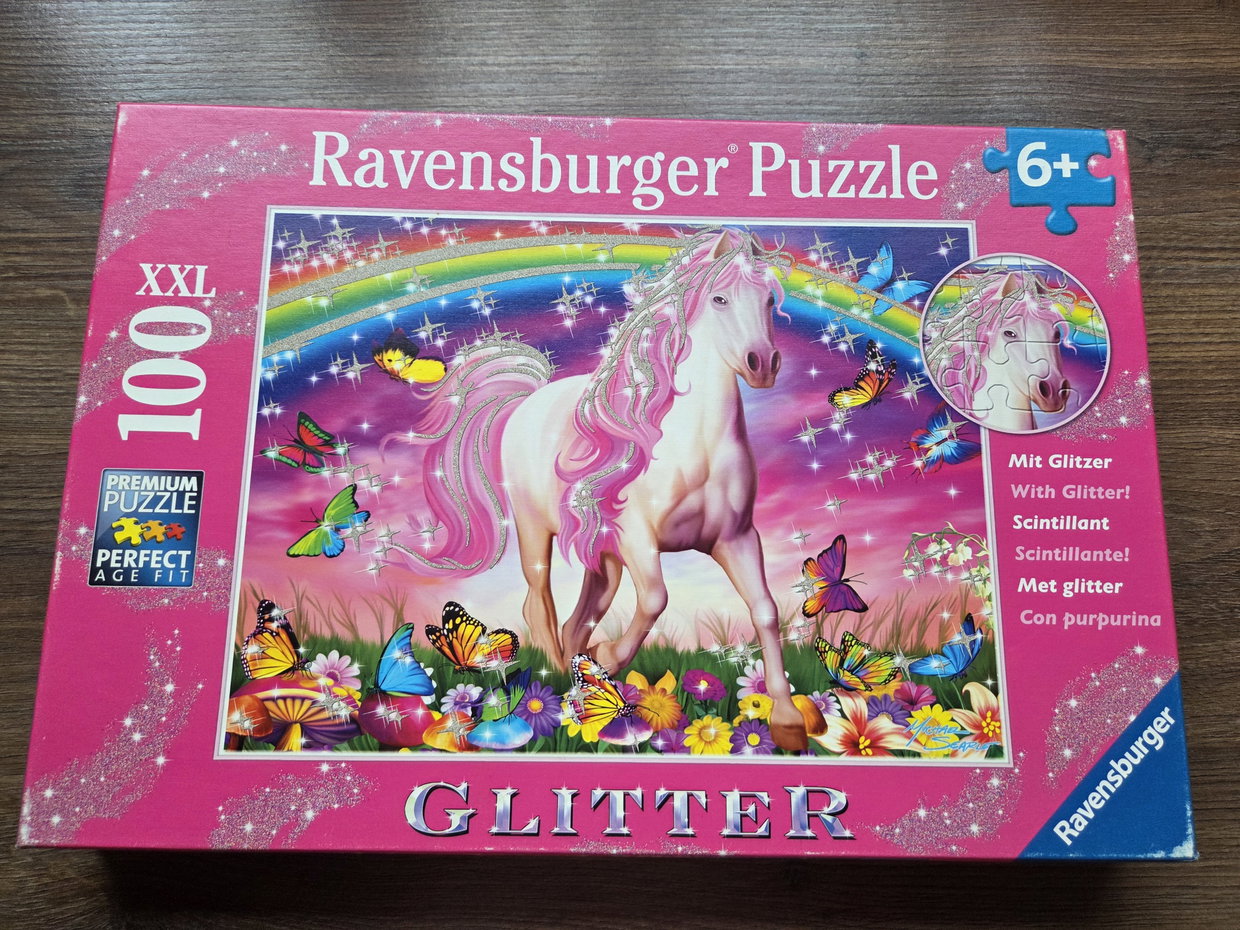 Puzzle mit Glitzer