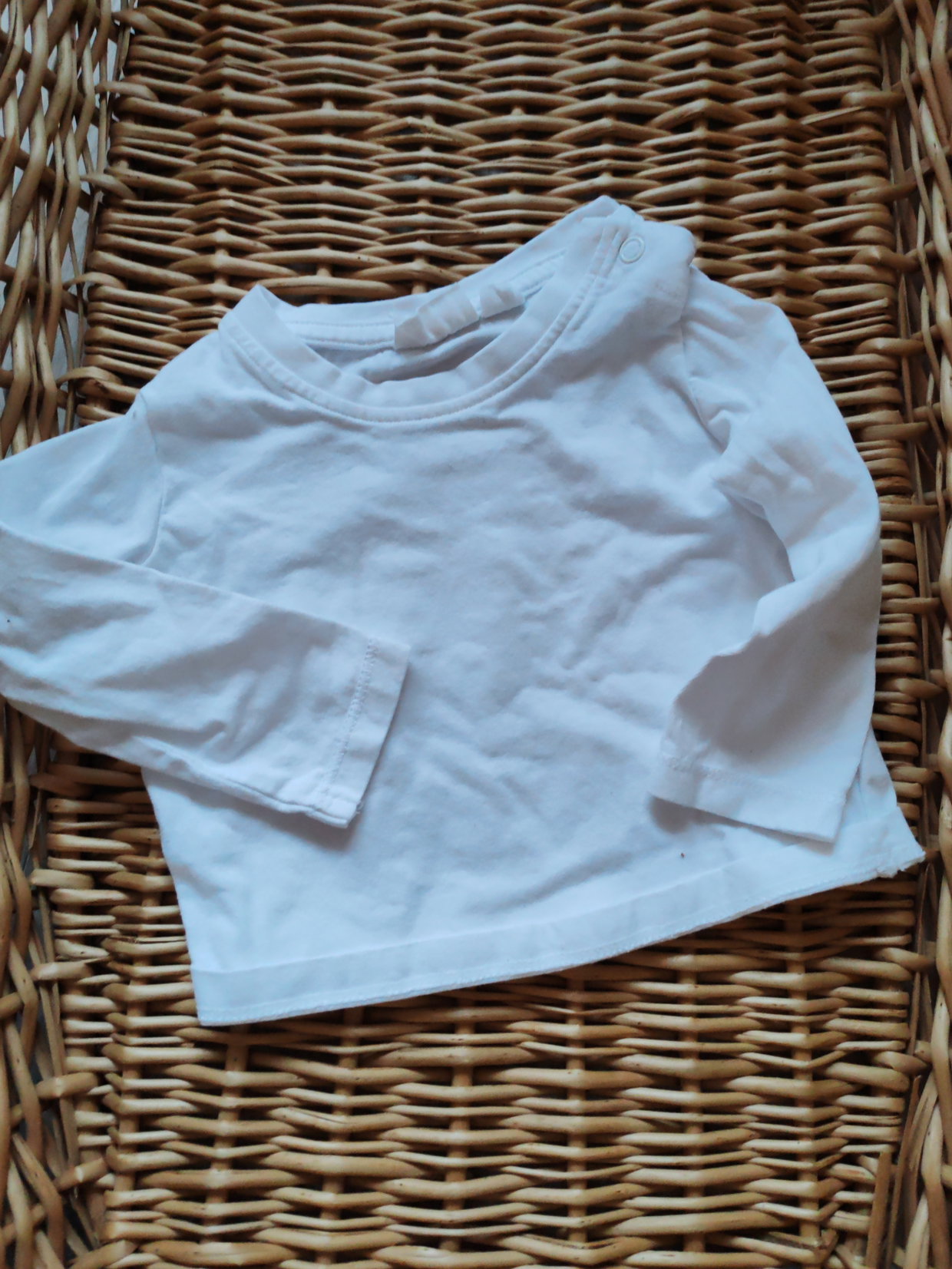 Langarmshirt weiß 62/68