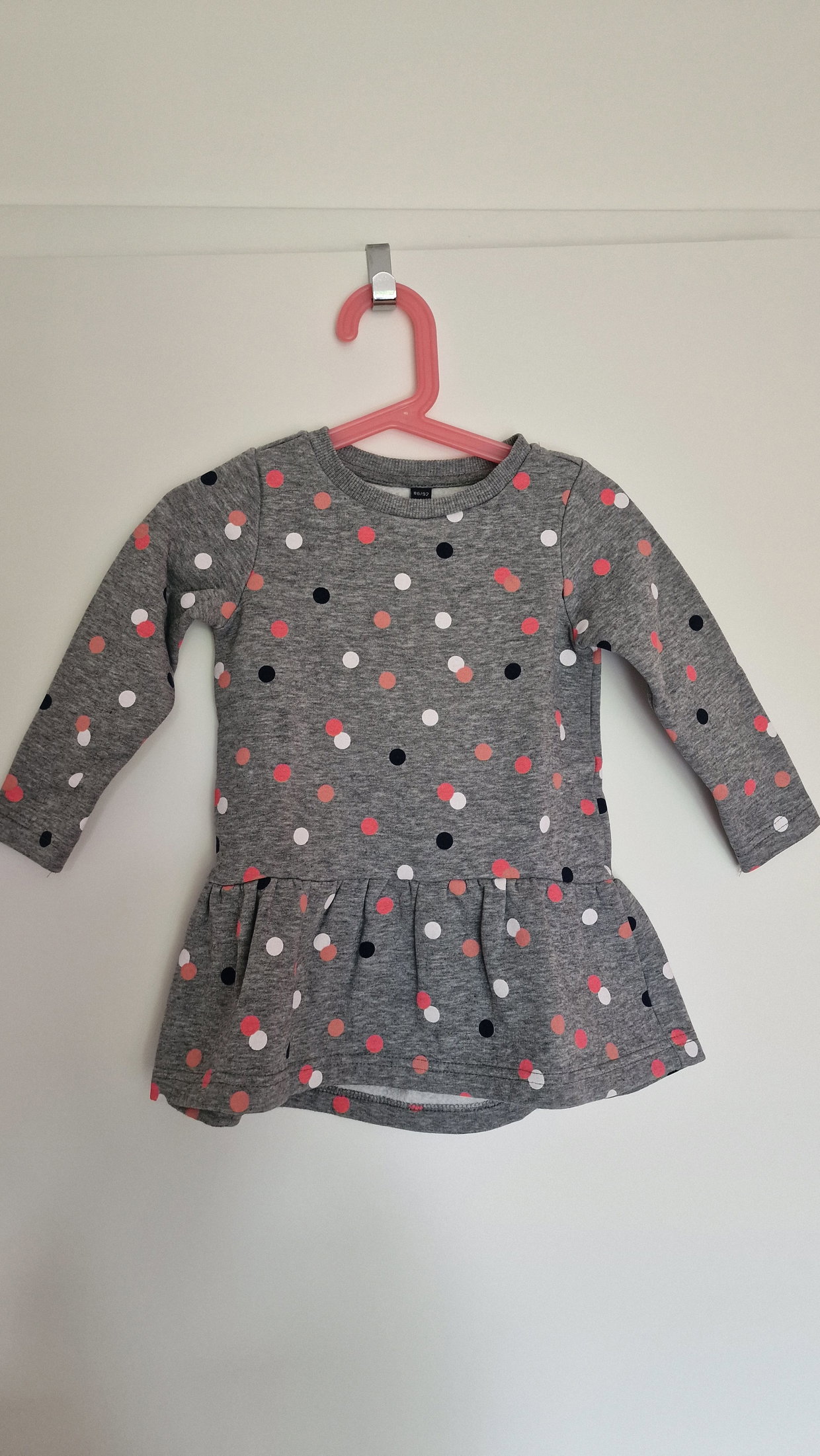 Jerseykleid grau (Punkt