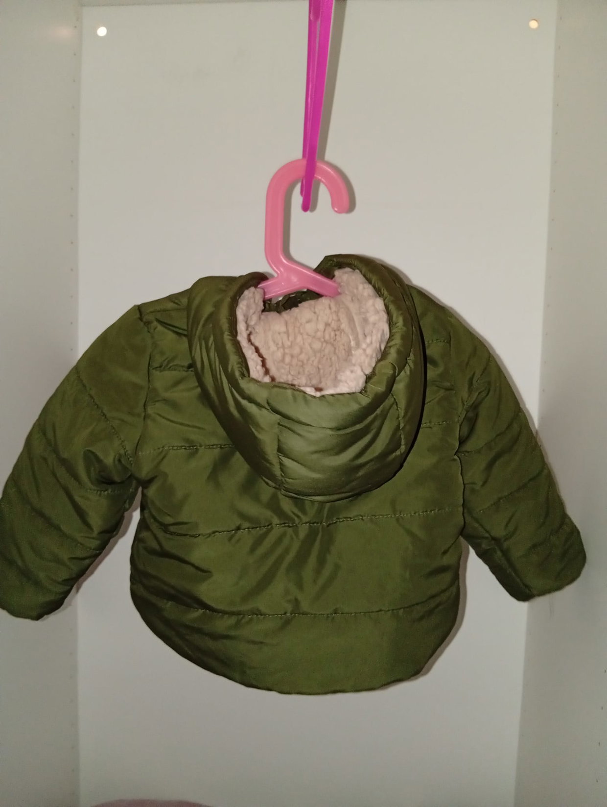 Olivgrüne gefütterte Jacke 💚