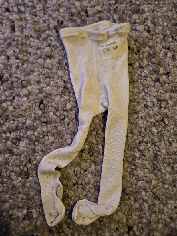 Schurwolle Strumpfhose Ge. 74/80 creme 
