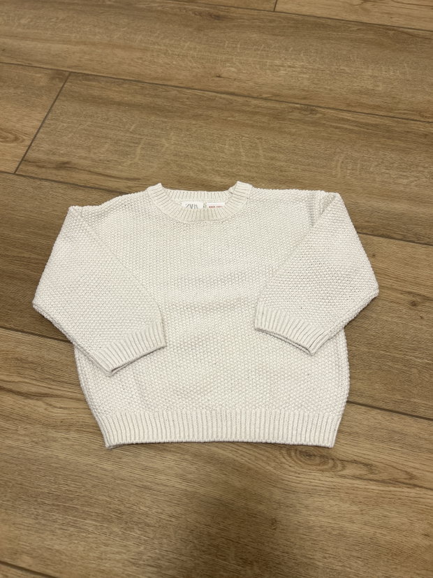 Zara Strickpullover weiß 80
