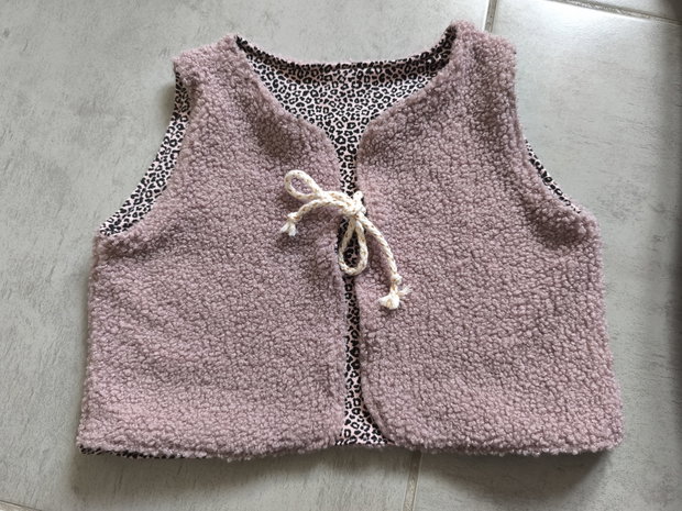 NEU Teddy Weste rosa Leo 86/92