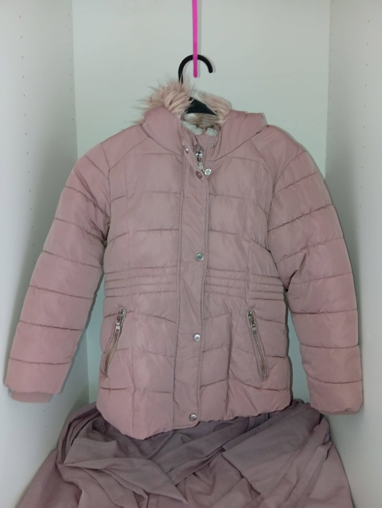 🩷 Rosa Herbst-/Winterjacke – Gr. 122