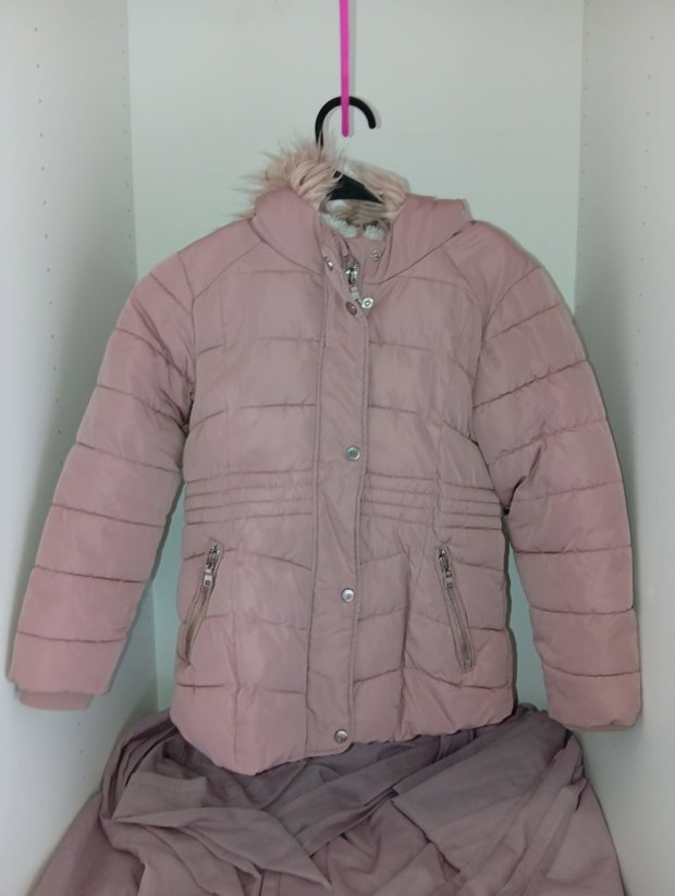 🩷 Rosa Herbst-/Winterjacke – Gr. 122