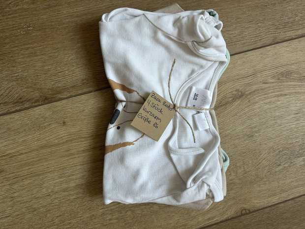 Zara Bodys 4 Stück 86