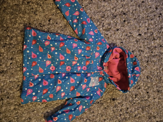 Gefütterte Matschjacke 110/116 Vögel