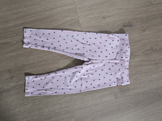 Leggings rosa mit Herzen Gr 86
