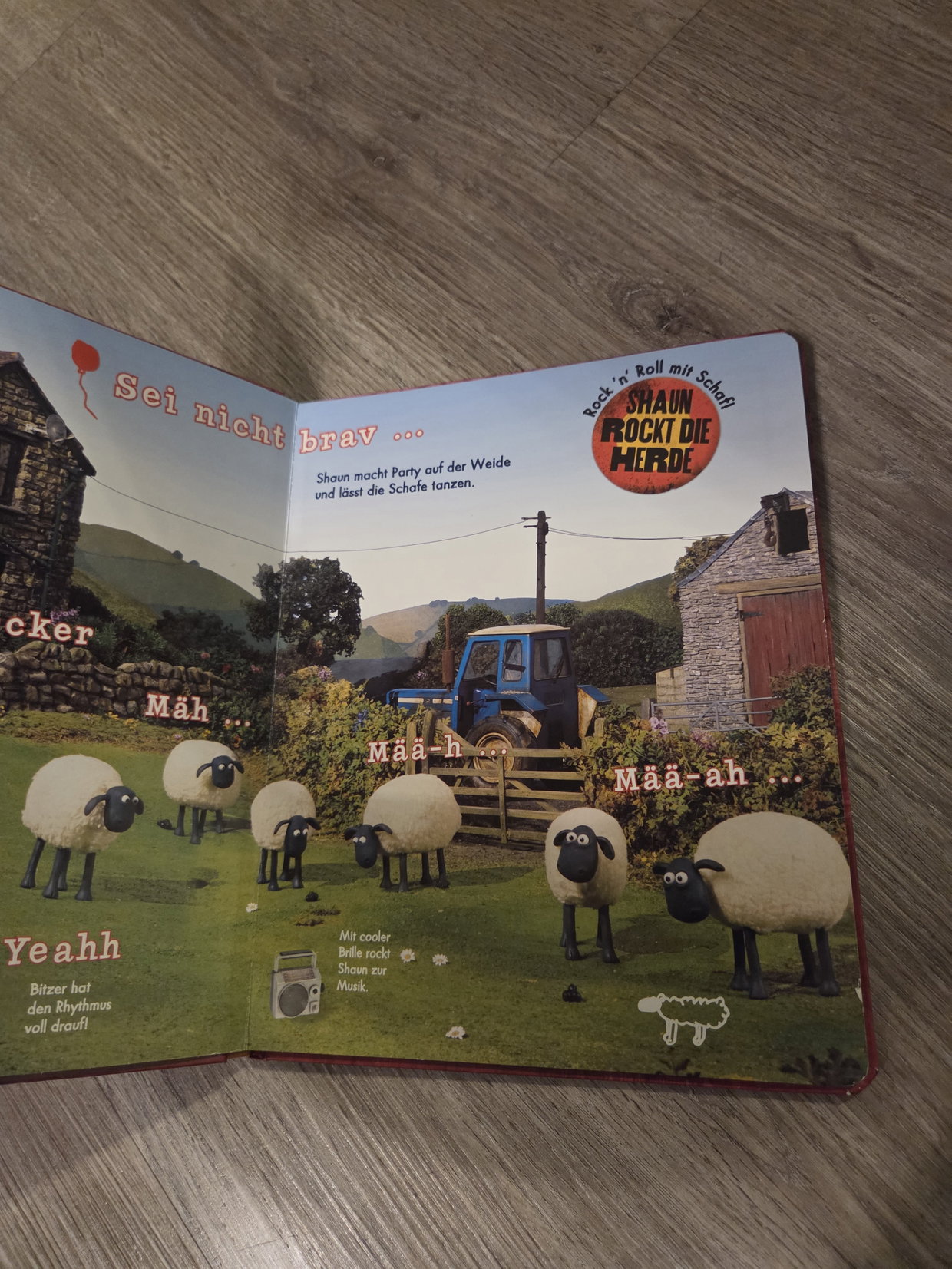 Shaun das Schaf Buch mit Magnete