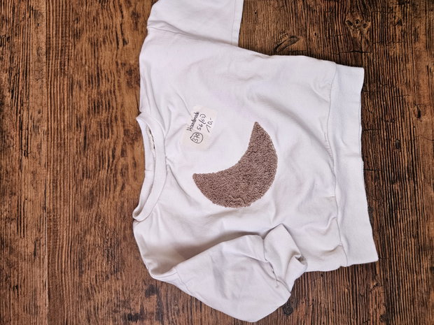 Handmade pulli Mond Applikation 56/62 
