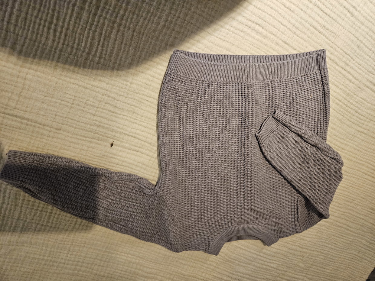 Strickpullover grau
