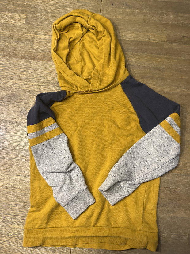 Kapuzenpullover Senfgelb Gr. 122