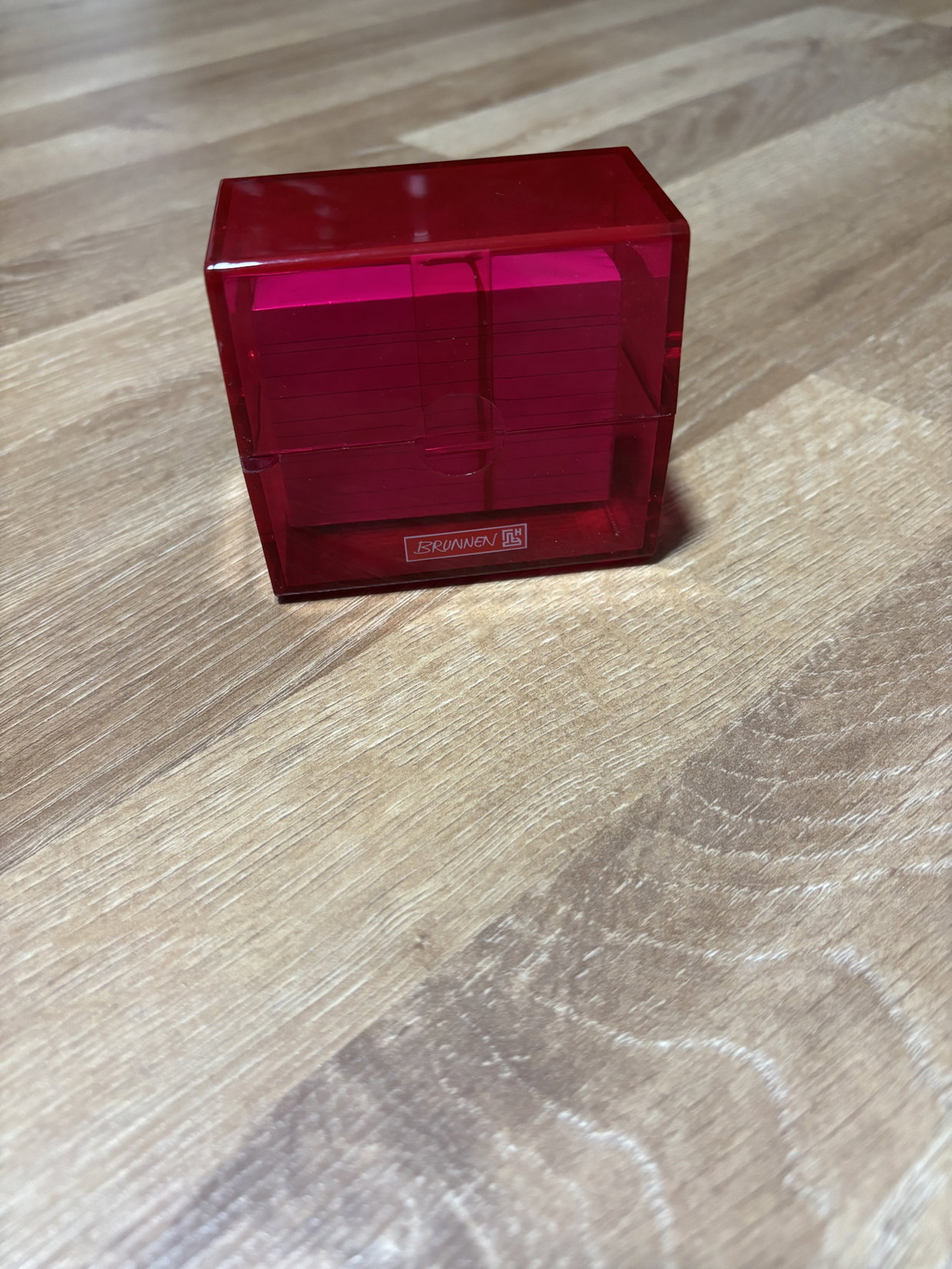 Karteikarten Kasten plus Karten rosa