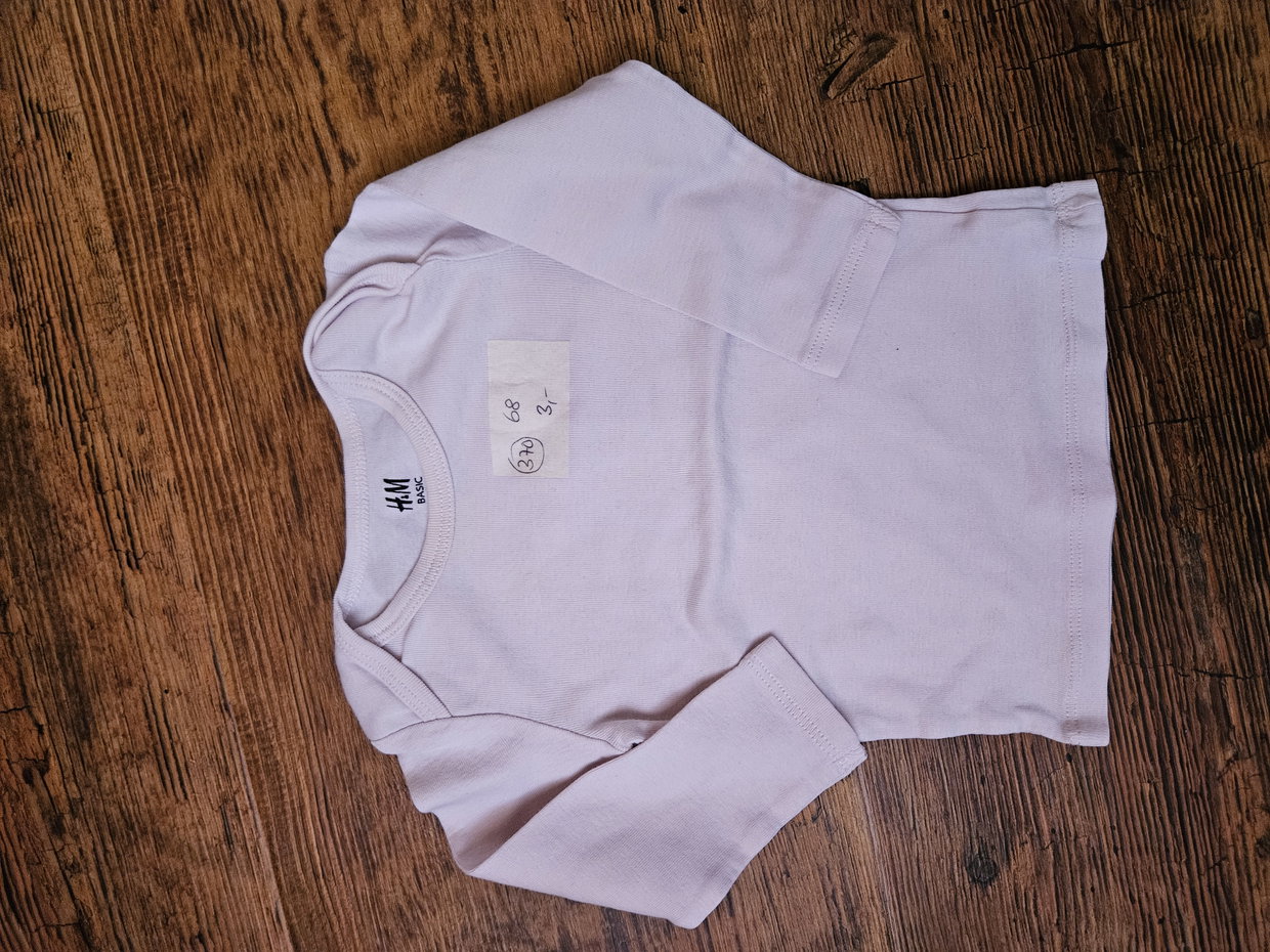Langarmshirt rosa hell Gr 68 H&M