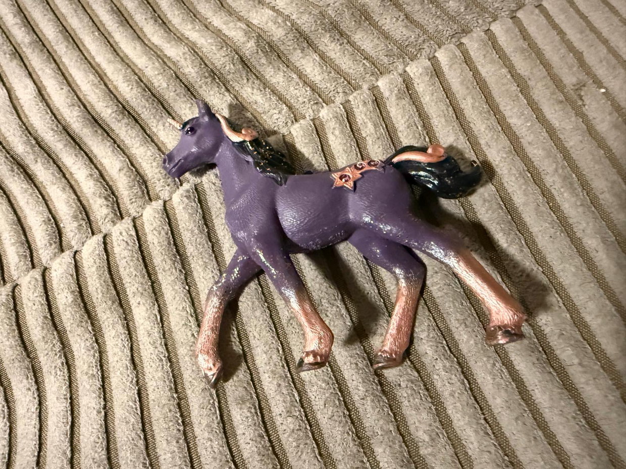 Schleich Pferd lila klein 