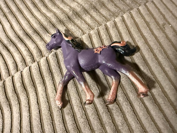 Schleich Pferd lila klein 