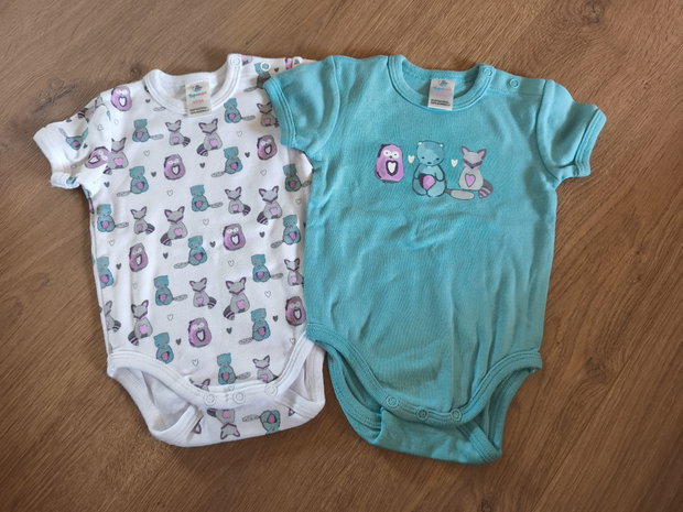 2er Set kurzarm bodies 50/56