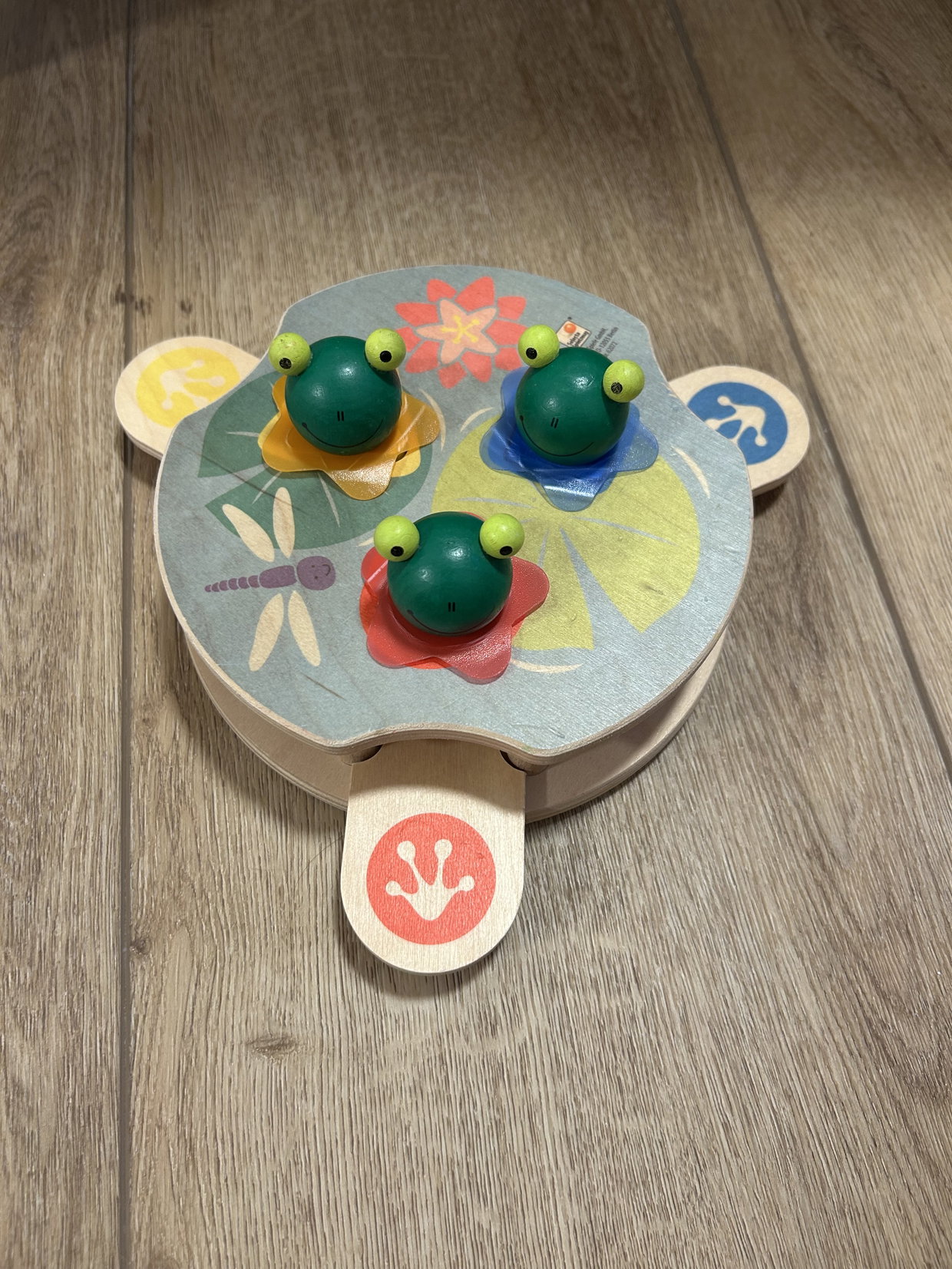 Hüpfspiel Frösche Holz 